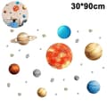 30*90cm Väggdekal med nio planeter