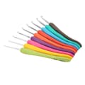 Miniatyrbild 5 av 7: 9 Pcs Crochet Hook Set 2.0 to 6.0 mm Color Coding Easy Use Wide Application Crochet Hook for Grandma