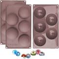 Lar 5-hole Semi-circular Silicone Mold, 3-pack