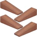 Miniatyrbild 4 av 5: Dörrkil 4-pack Trä Dörrstopp Halksäker Triangulär Dörrstopp Brandman för Sovrum Vardagsrum Badrum