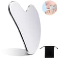 85*55mm - Gua Sha ansiktsverktyg i rostfritt stål - Lymfdränage massage