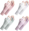 Par - Handskar - Halv - Fingerhandskar - UV-skyddande Halvfingerhandskar för dam