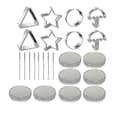 24 st Squid Cookie Cutter Spelset, Med Plåtask & Nål - KC