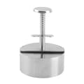A 101 mm hamburger press for delicious burgers; adjustable hamb