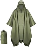 Poncho - Regnjakke - 210*140cm - Multifunksjonell vannavstøtende regnponcho