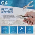 Miniatyrbilde 3 av 5: Brilliant Style Enkelthullsperforator Enkelthullstang Perforator Ett Hull Krom Metall Perforator - 10 Arks Kapasitet