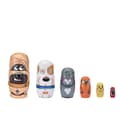 Rysk Matryoshka Docka 6 Lager Tecknad Djur Träleksak