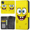 Miniatyrbild 1 av 2: iPhone 13 - Wallet Case/Cover SpongeBob Multicolor Multicolor multif\u00e4rg