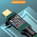 Miniatyrbilde 2 av 5: USB C Hurtigladekabel Type-C Datakabel SVART 0,5M Svart 0.5m