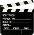 3 st Hollywood filmklapper, Svart