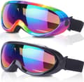 Pikkukuva 1 / 5: Laskettelulasit, 2 kpl - Musta Multicolor/Rainbow Multicolor, Lumi