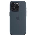 Silikonskal för iPhone 15 Pro, MagSafe-kompatibelt - Mörkblå Dark blue iPhone 15 Pro