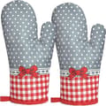 1 par (Arc Grey) Ugnsvantar, Köksvantar, Grillvante, Värmebeständig, Bomullsfoder, för Grillbageri Micro, Grill, Matlagning,