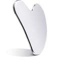 Rostfritt stål Gua Sha ansiktsverktyg för ansikte, metall (silver)