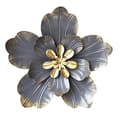 Metall Blomväggkonst Dekor, Rustik Modern Blomsterskulptur