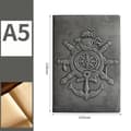 3D-Präglad Nautisk Journal Grå