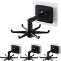 Set med 4 st 360° roterande krokar, spikfri roterande ställning, stabilisator