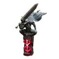 Berserker Armor Byst Guts Figur Nattlampe Harpiksstatue Svart Sverdmann Modell Griffith