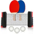 Bärbart Pingis Set | Bordtennis Set med Flexibelt Nät