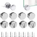 8-pack spegelklämmor, badrumsglasklämma, spegelfästkonsoler, multifunktionell rund väggfäste, installationsglas, spegel