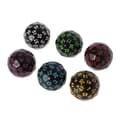 6 stk. 60-sidede D60 polyhedrale terninger til casino RPG MTG festbrætspil Multicolor