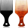 2-pack afro kam antistatisk borste afro hårkam