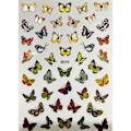 Miniatyrbild 1 av 2: 2 ark nagelstickers fjäril löv blad