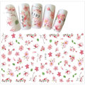 Miniatyrbild 3 av 4: 2 stora ark nagelstickers fjäril och blomma