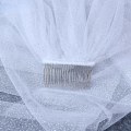Miniatyrbilde 2 av 2: Bryllup Glitter Brudeslør Champagne Paljetter Bryllupstilbehør white 75CM