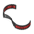 Miniatyrbillede 3 af 5: Rustfrit stålrem til Huawei Watch GT 3/ Watch GT 2 42mm Black Red