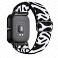 Miniatyrbillede 1 af 5: 20 mm/22 mm bånd til Amazfit Gts 4//2/2e/3/gts2 Mini/gtr 4/3/pro/gtr2/47 mm/stratos Nylon elastisk urarmbånd Amazfit bipstrop Zebra white 22mm