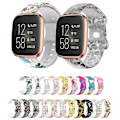 Miniatyrbild 4 av 5: För Fitbit Versa Printing Butterfly Buckle Silicone Watch Band Colorful Skull