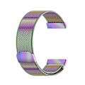 Miniatyrbild 3 av 5: För Fitbit Versa 4 Milanese Magnetisk Metallvävd Klockarmband OLS Colorful