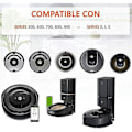 Miniatyrbilde 5 av 5: 4 stk. dekk til IROBOT ROOMBA robotstøvsugerhjul Serie 500 600 700 800 I7 S9 Irobot hjul reservedeler