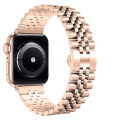 Miniatyrbilde 1 av 5: Metallrem for Apple Watch 49 mm 40 mm 41 mm 42 mm 44 mm 45 mm Luksusrem i rustfritt stål Tilbehør for Iwatch 8 7 6 5 4 3 2 Se Rose gold For 38mm 40mm 41mm