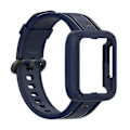 Miniatyrbilde 3 av 5: For Xiaomi Redmi Watch/redmi Watch 2/mi Watch Lite/mi Watch Lite 2 Smart Watch Strap Soft Silicone Wrist With Watch Case 1 Navy Blue