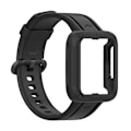 Pikkukuva 4 / 5: Xiaomi Redmi Watchmi Watch 2/Mi Watch Lite/Mi Watch Lite 2 -rannekke rannekkeella ja kellokuorella Black