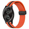 Miniatyrbild 1 av 5: För Garmin Garminmove Style 20 mm vikbart magnetlås silikon watch Orange-Black