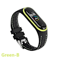 Pikkukuva 1 / 5: Silikonihihna Xiaomi Mi Band 6 7 5 3 4 Lisävarusteet Urheilurannekkeen Vaihtovyö Correa Ranneke Mi Band 7 6 Nfc Ranneke Green-B Mi band 3 4