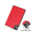 Miniatyrbilde 3 av 3: Etui til Lenovo Pad 2024 Tb331fc/tab M11 Tb330fu 11 Tre Folding Dormant Anti Fall (Rød)