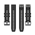 Miniatyrbillede 5 af 5: 22mm Quick Release Silikone Rem Til Garmin Fenix 7X Black