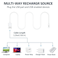 Miniatyrbillede 4 af 5: Oplader til Xiaomi Redmi Watch 3 Hvid Bærepose