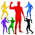 Miniatyrbillede 3 af 5: Spandex Suit Hel Jumpsuit, Voksen Mænd Kvinder Tights Suit Halloween Kostumer Red 140cm