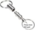 Miniatyrbillede 3 af 5: 3 Pack Quick Release Aftagelige Pull Apart Nøgleringe Nøgleringe, dobbelt Spring Split Snap Seperat