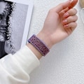 Miniatyrbild 3 av 5: För Fitbit Versa 3 Nylon Rubber Spänne Watch Band Cream
