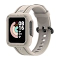 Miniatyrbillede 1 af 5: Til Xiaomi Redmi Watch/redmi Watch 2/mi Watch Lite/mi Watch Lite 2 Smart Watch Rem, Blød Silikone Rem Med Urkasse 1 Beige