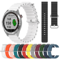 Pikkukuva 3 / 5: Garmin Approach S40 20mm Ocean Style silikoni yksivärinen watch ranneke Black