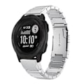 Miniatyrbillede 1 af 5: Til Garmin Instinct 22mm Tortoise Shell rustfrit stål urbånd Sliver