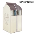 Miniatyrbillede 1 af 5: Hængende tøjtaske Beklædningstaske Organizer Opbevaring - Klare Pvc-vinduer Beige 60*48*120