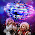 Miniatyrbild 1 av 4: Flying Ball Boomerang Spinner Toys Mini Drone Ufo Barn Pojke Flicka Presenter Blue